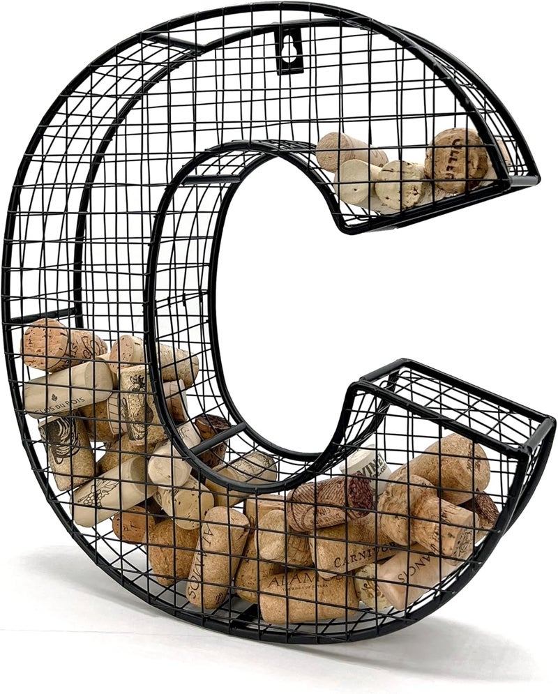 Oeno Wine Cork Holder Metal Display Collector Full Alphabet Display Letters & More (C) - Image 3
